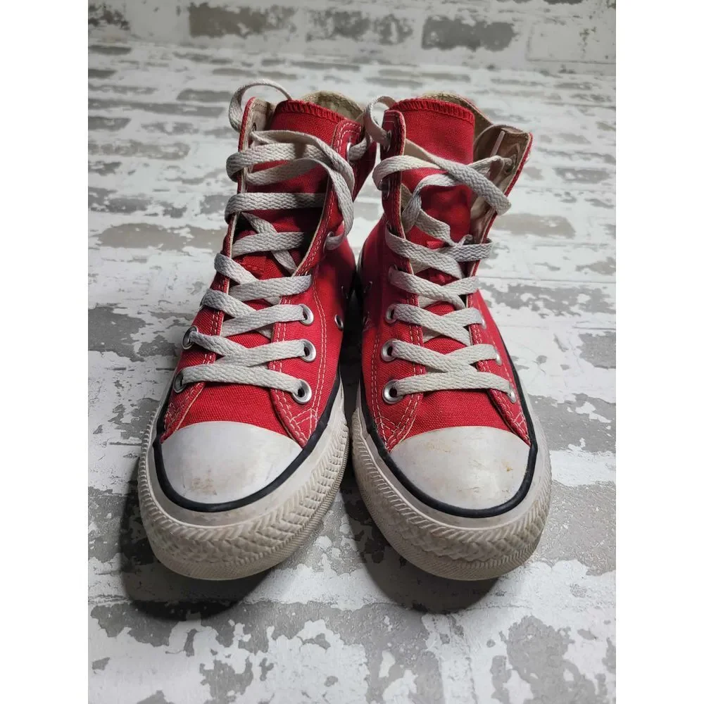 Converse Chuck Taylor All Stars Red Hi-Top Sneakers Men's 4 Women's 6 - Picture 7 of 7